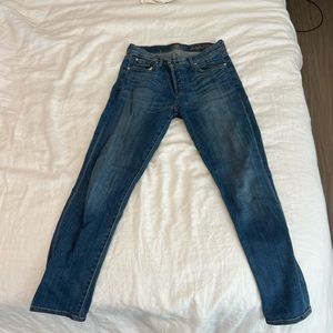 7 for all mankind dark wash skinny boyfriend jean